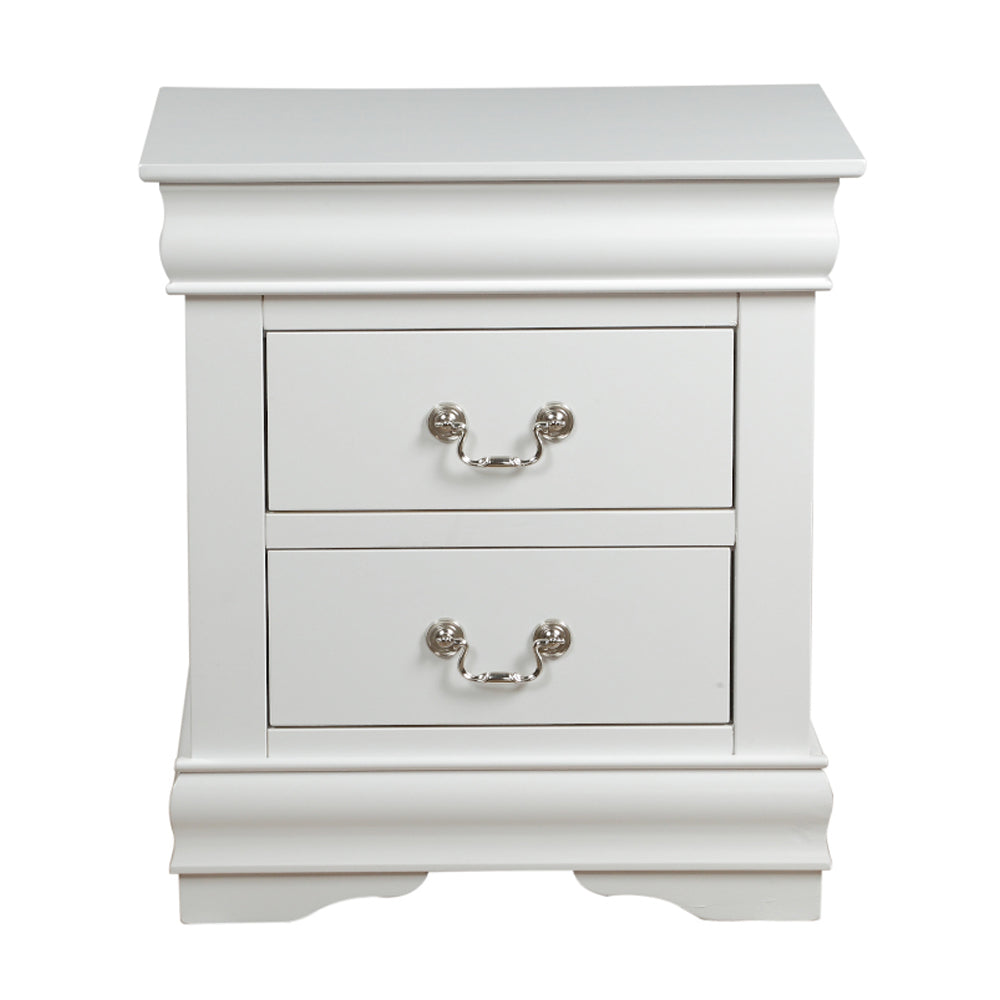 Louis Philippe White Nightstand - Ornate Home