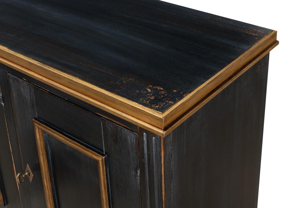 Louis Xvi Black Buffet - Ornate Home