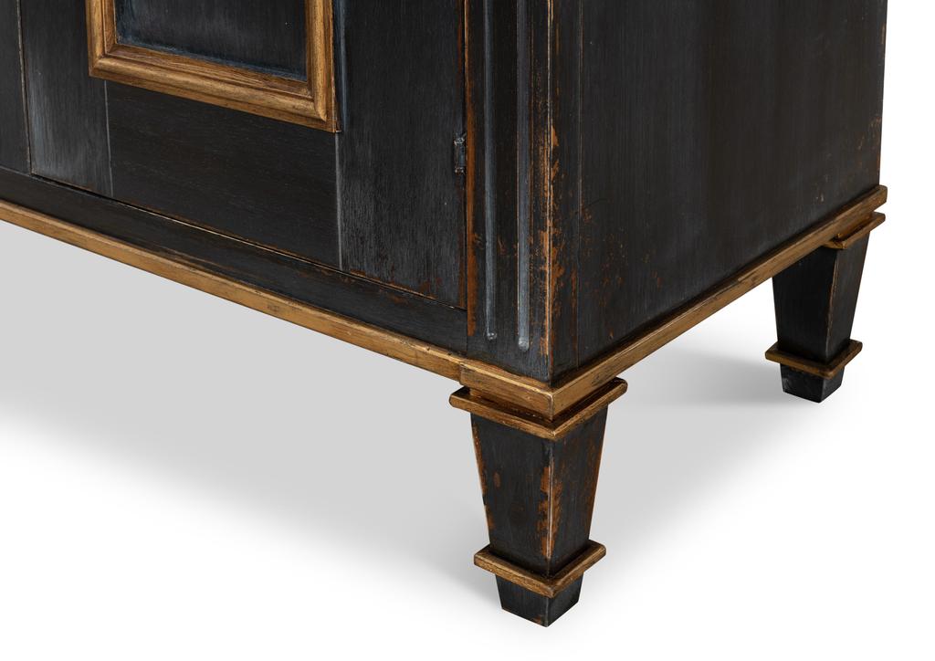 Louis Xvi Black Buffet - Ornate Home