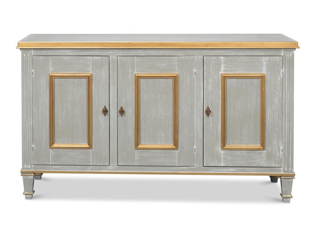 Louis Xvi Black Buffet - Ornate Home