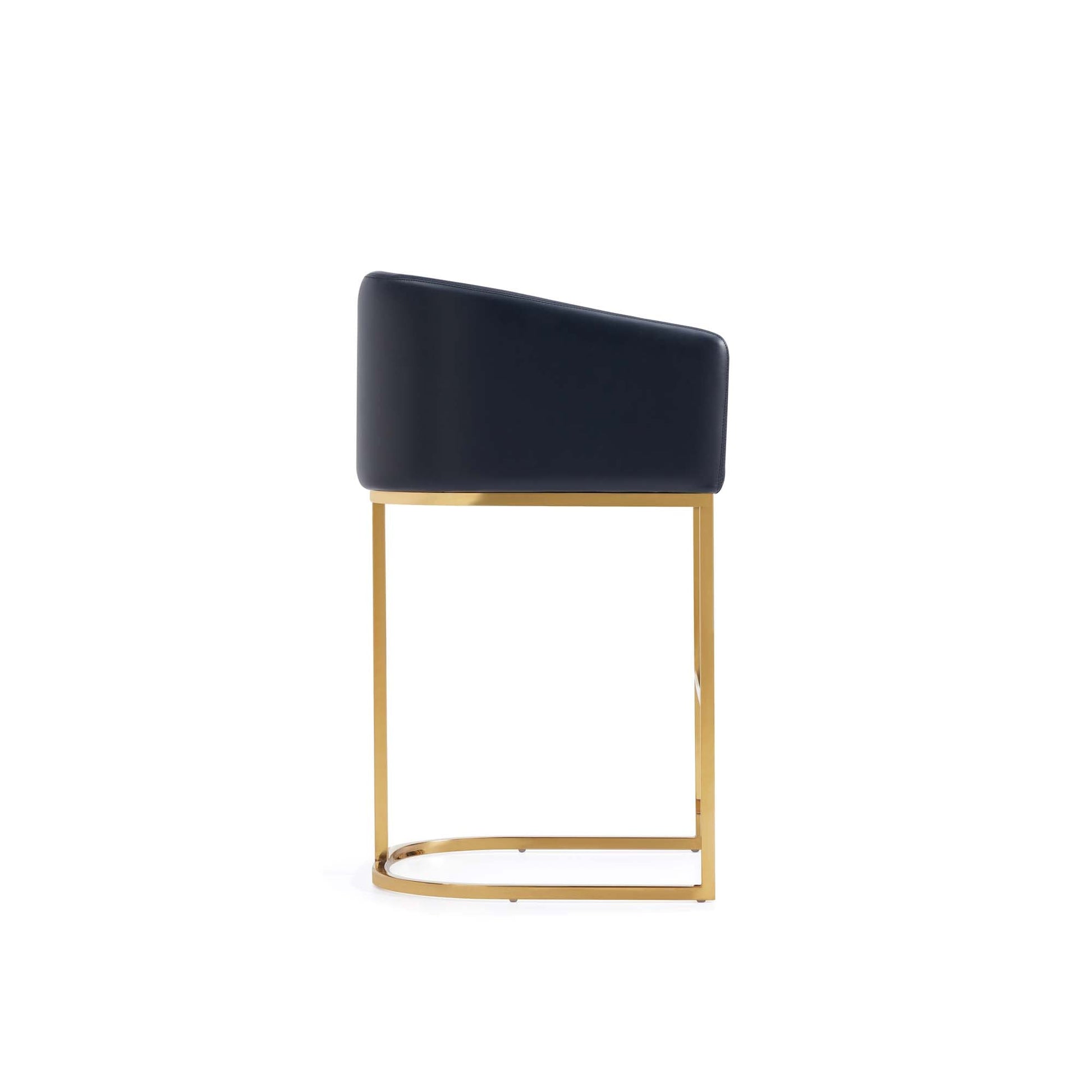 Louvre Counter Stool in Black (set of 2) - Ornate Home