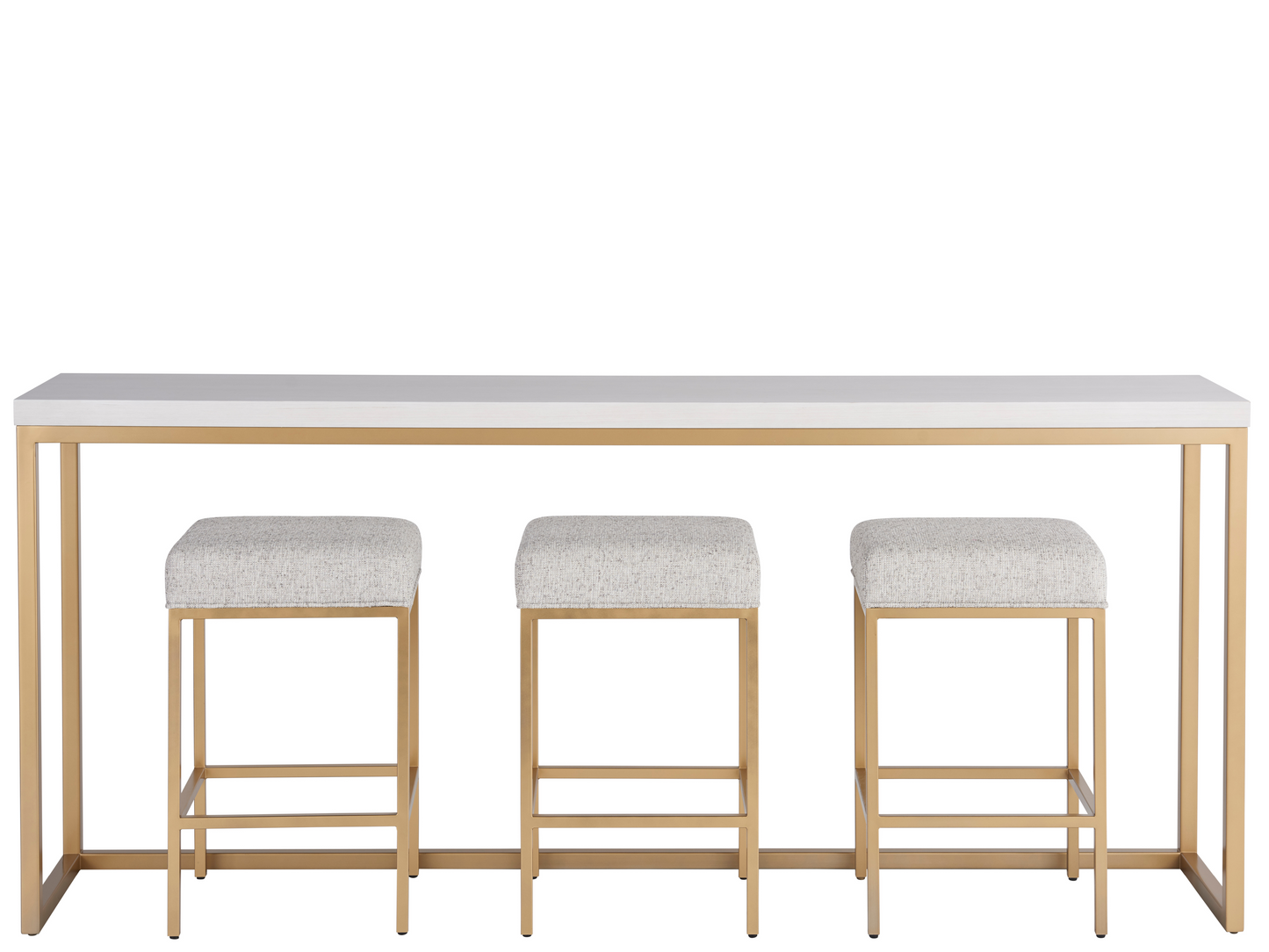 Love Joy Bliss Alabaster/Soft Gold Console Table - Ornate Home