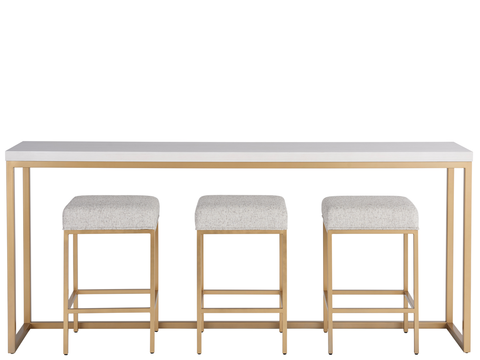 Love Joy Bliss Alabaster/Soft Gold Console Table - Ornate Home