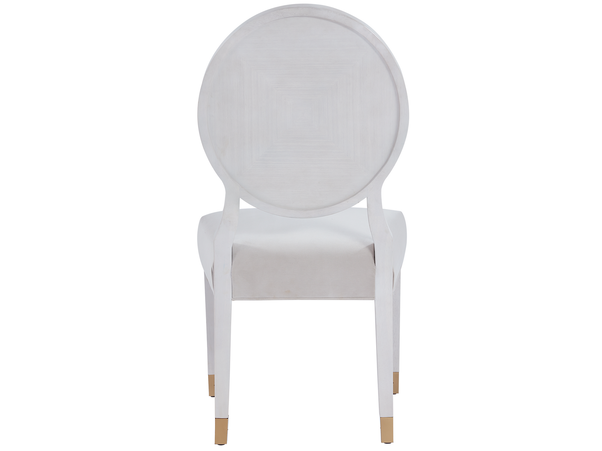 Love Joy Bliss Diamond Velvet Pearl/Alabaster Oval Back Side Chair (Set of 2) - Ornate Home