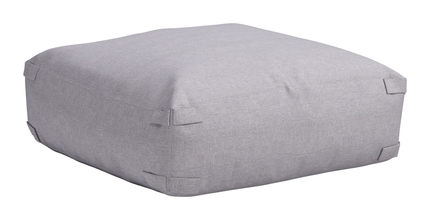 Luanda Gray Outdoor Ottoman - Ornate Home