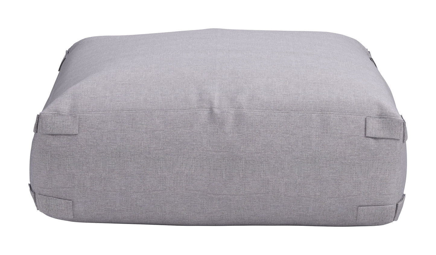 Luanda Gray Outdoor Ottoman - Ornate Home