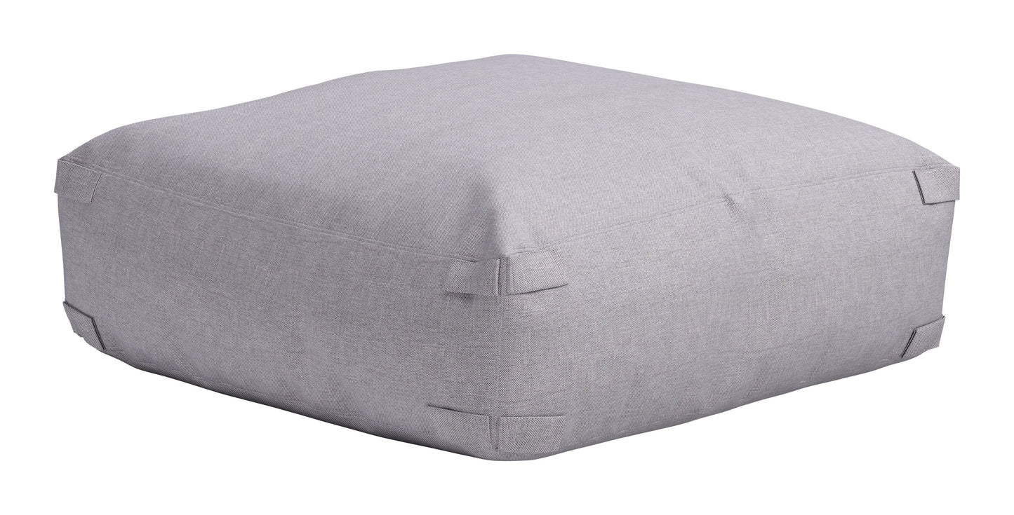 Luanda Gray Outdoor Ottoman - Ornate Home