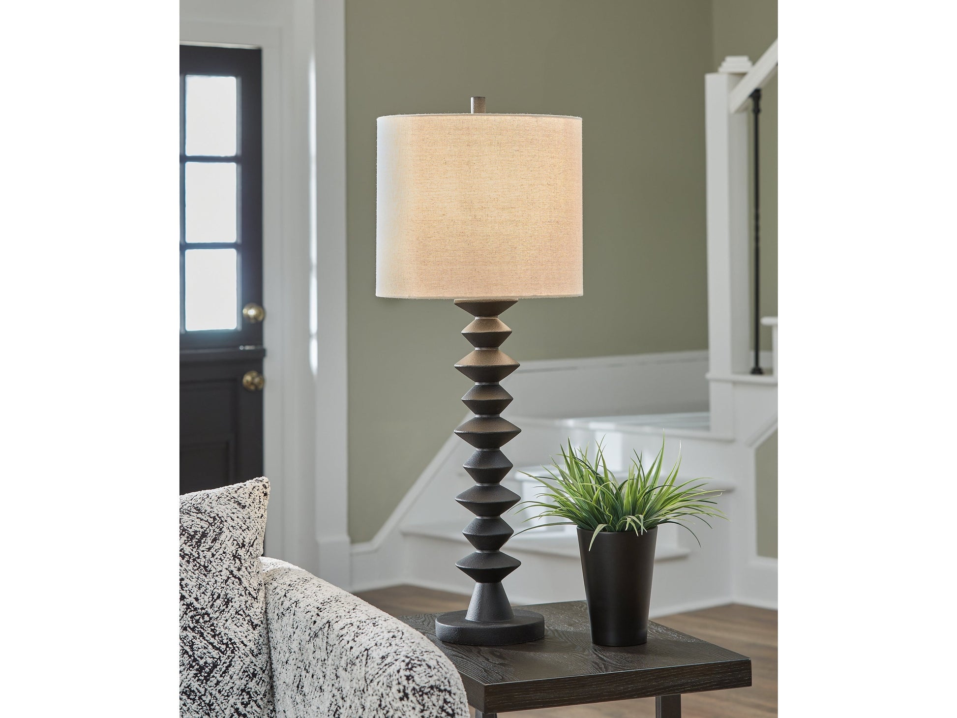 Luanndon Black 2-Piece Lamp Set- Viva Furn