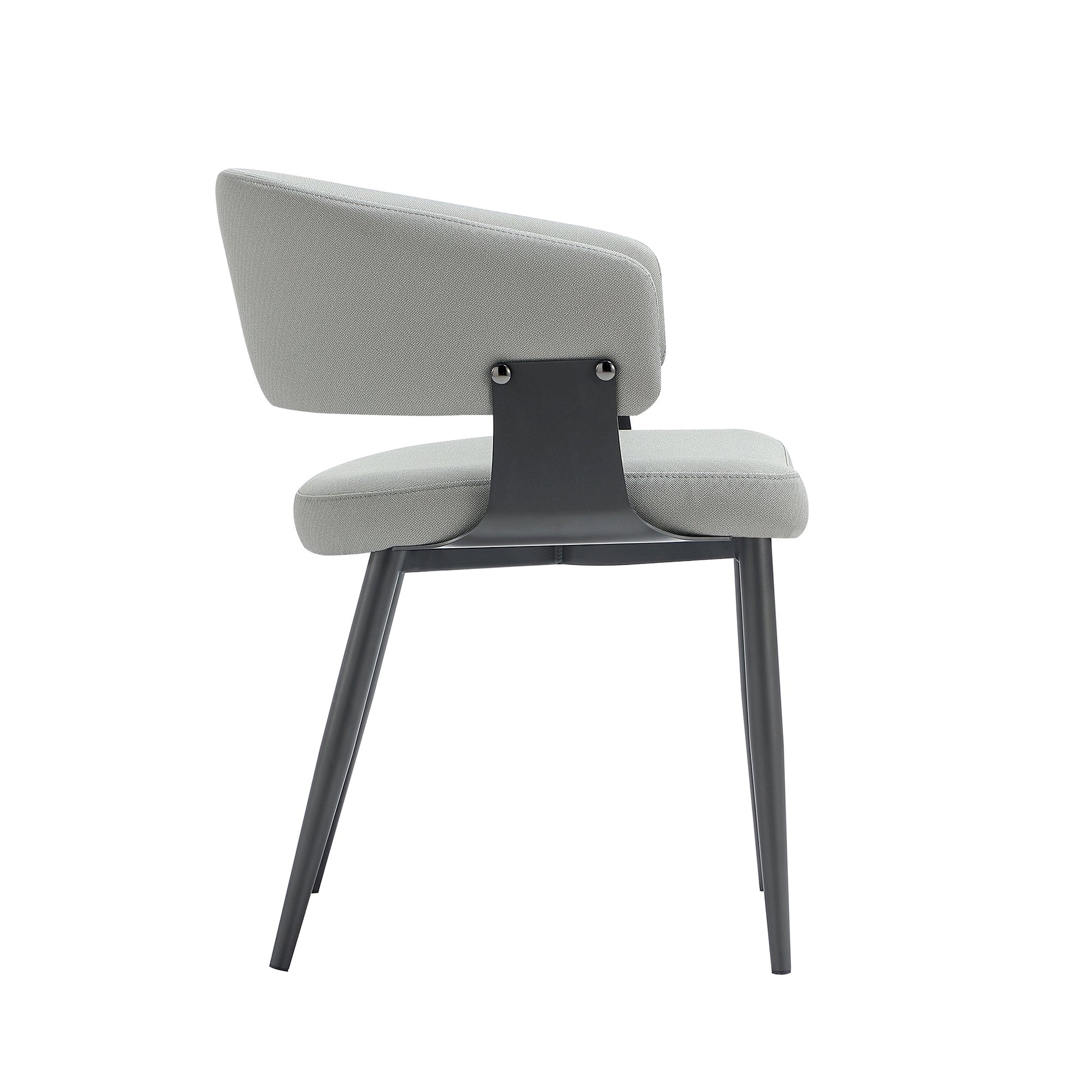 Luce Dining Chair in Stone Grey (set of 2) - Ornate Home