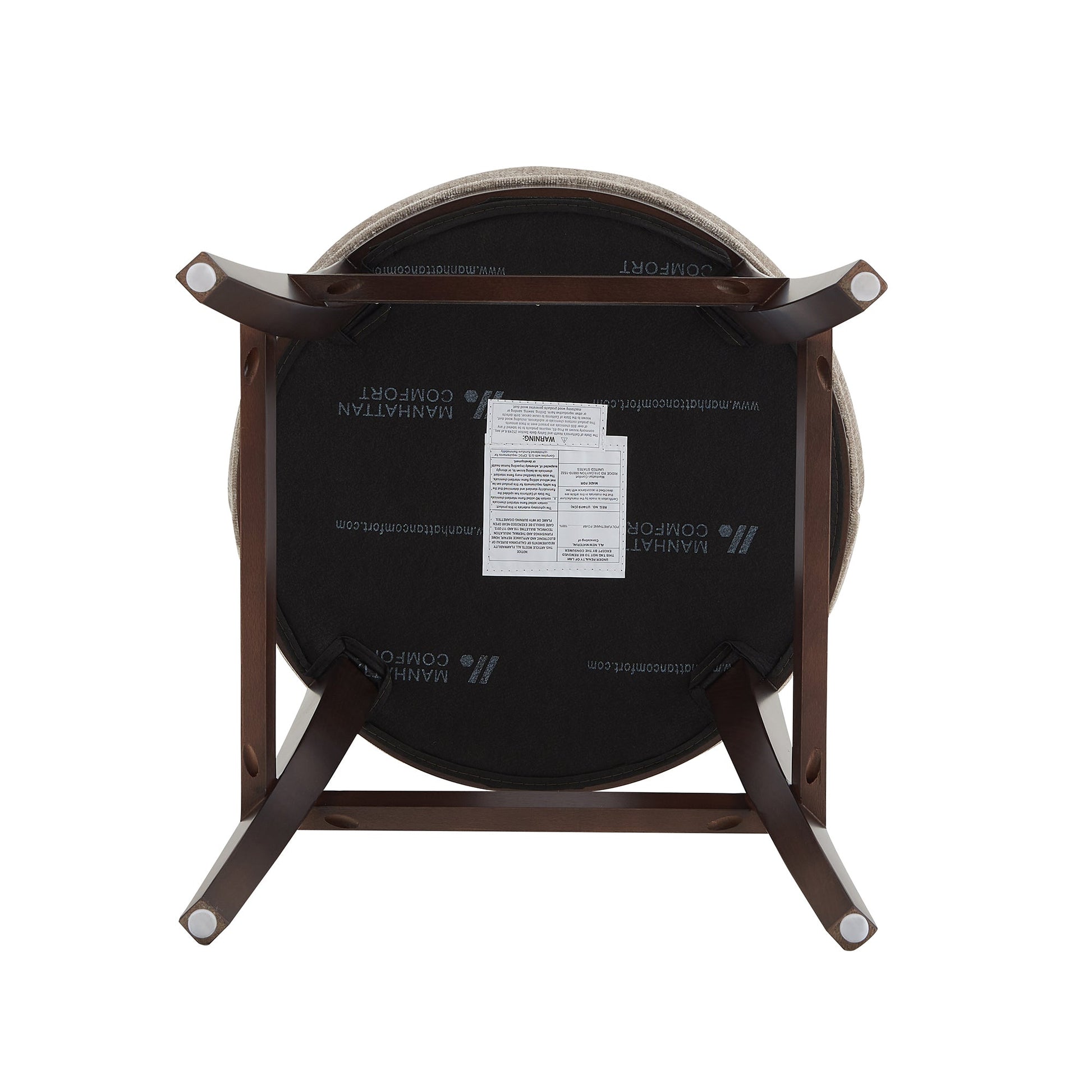 Lucia Barstool in Taupe (set of 2) - Ornate Home