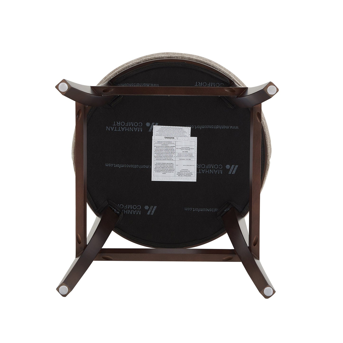Lucia Barstool in Taupe (set of 3) - Ornate Home