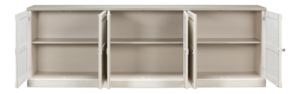 Luciana Beige 6 Wood Doors Buffet - Ornate Home