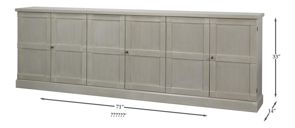 Luciana Tan 6 Door Buffet - Ornate Home