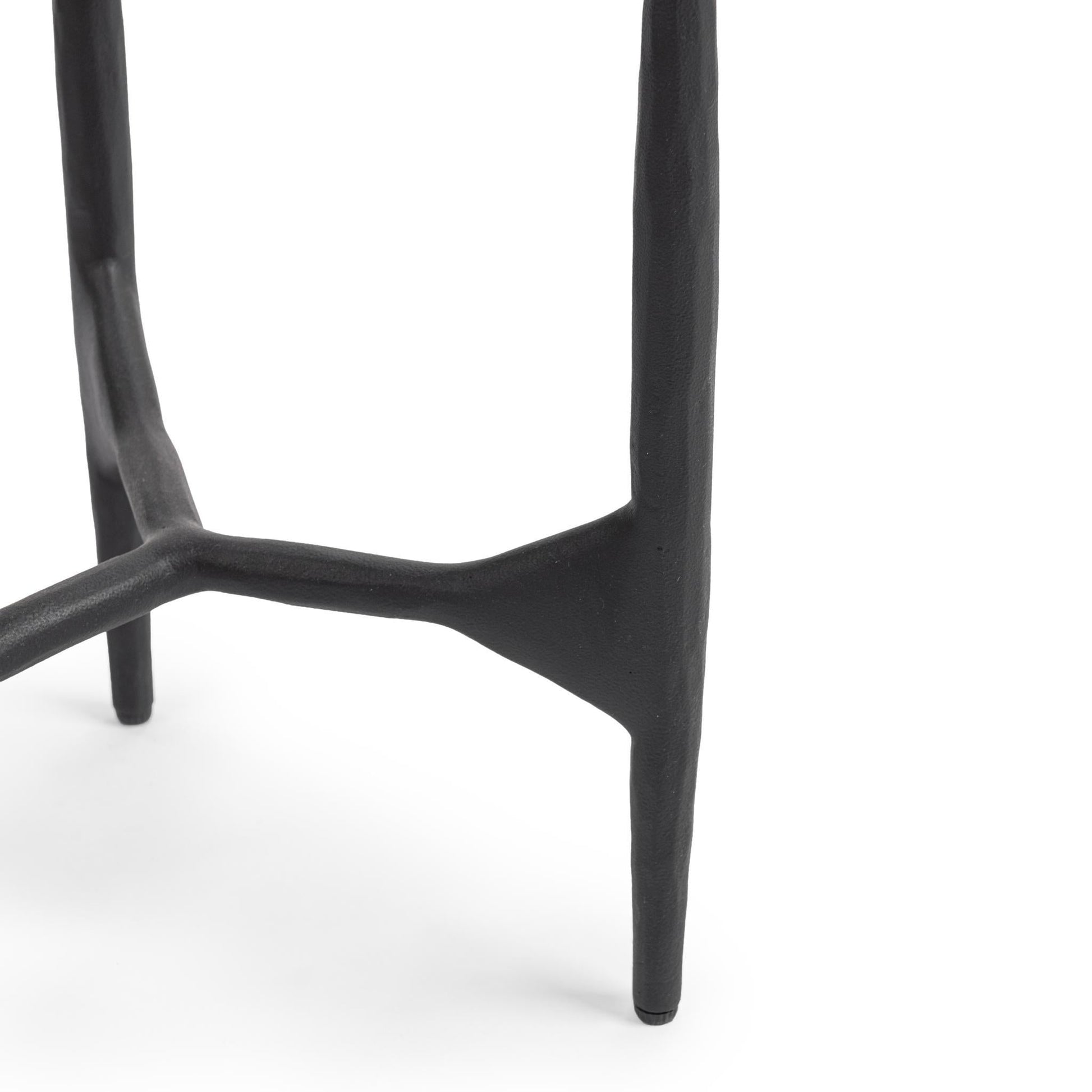 Luka Charcoal Forge End Table - Ornate Home