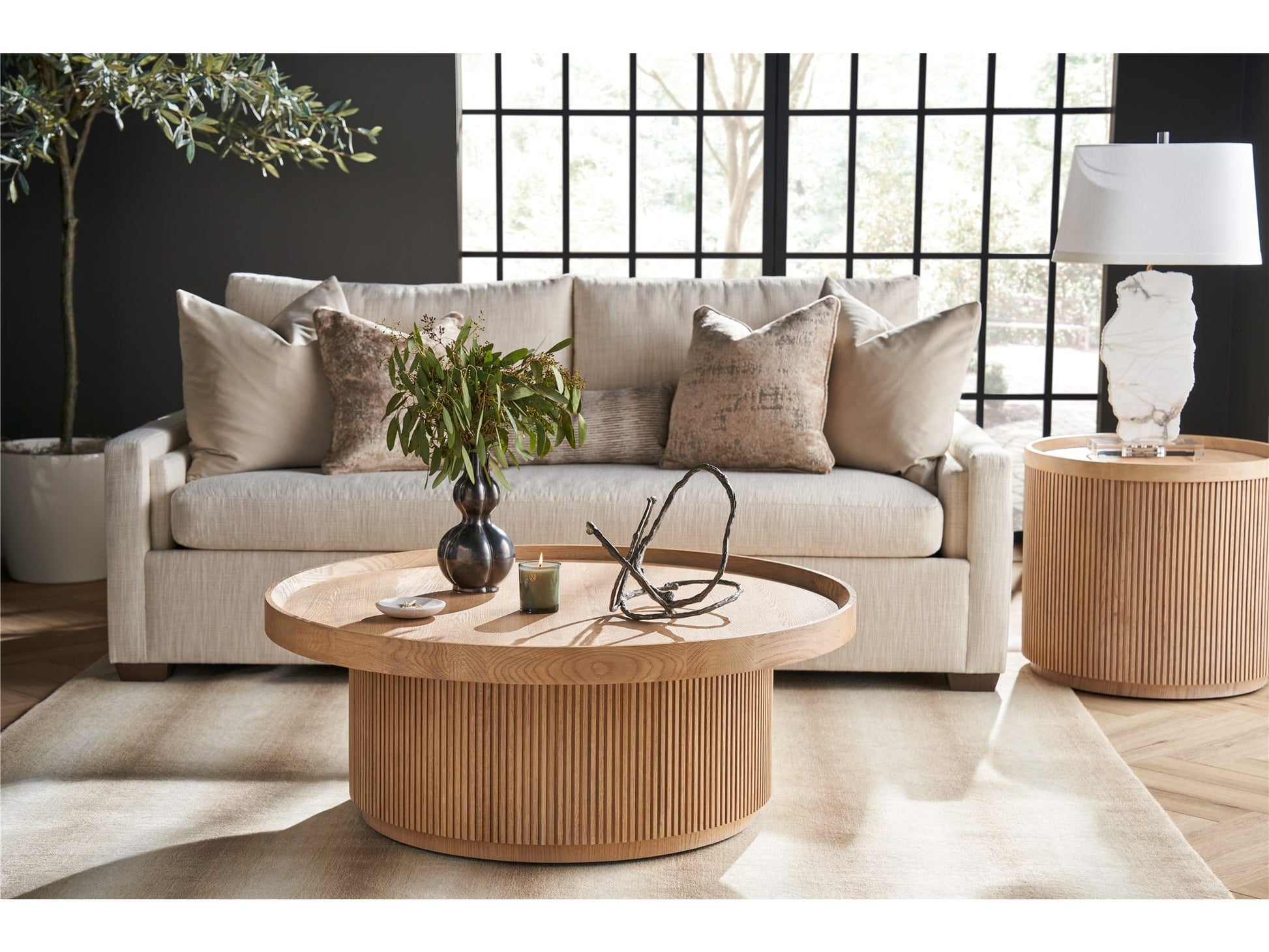 Lumi Natural Oak Side Table - Ornate Home