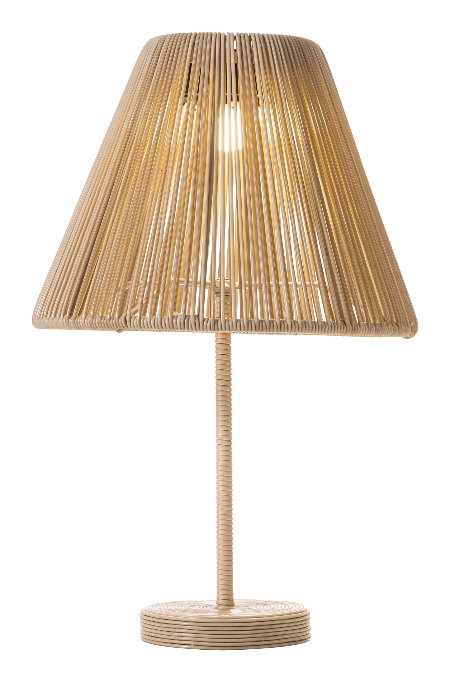 Lumika Beige Solar Table Lamp - Ornate Home