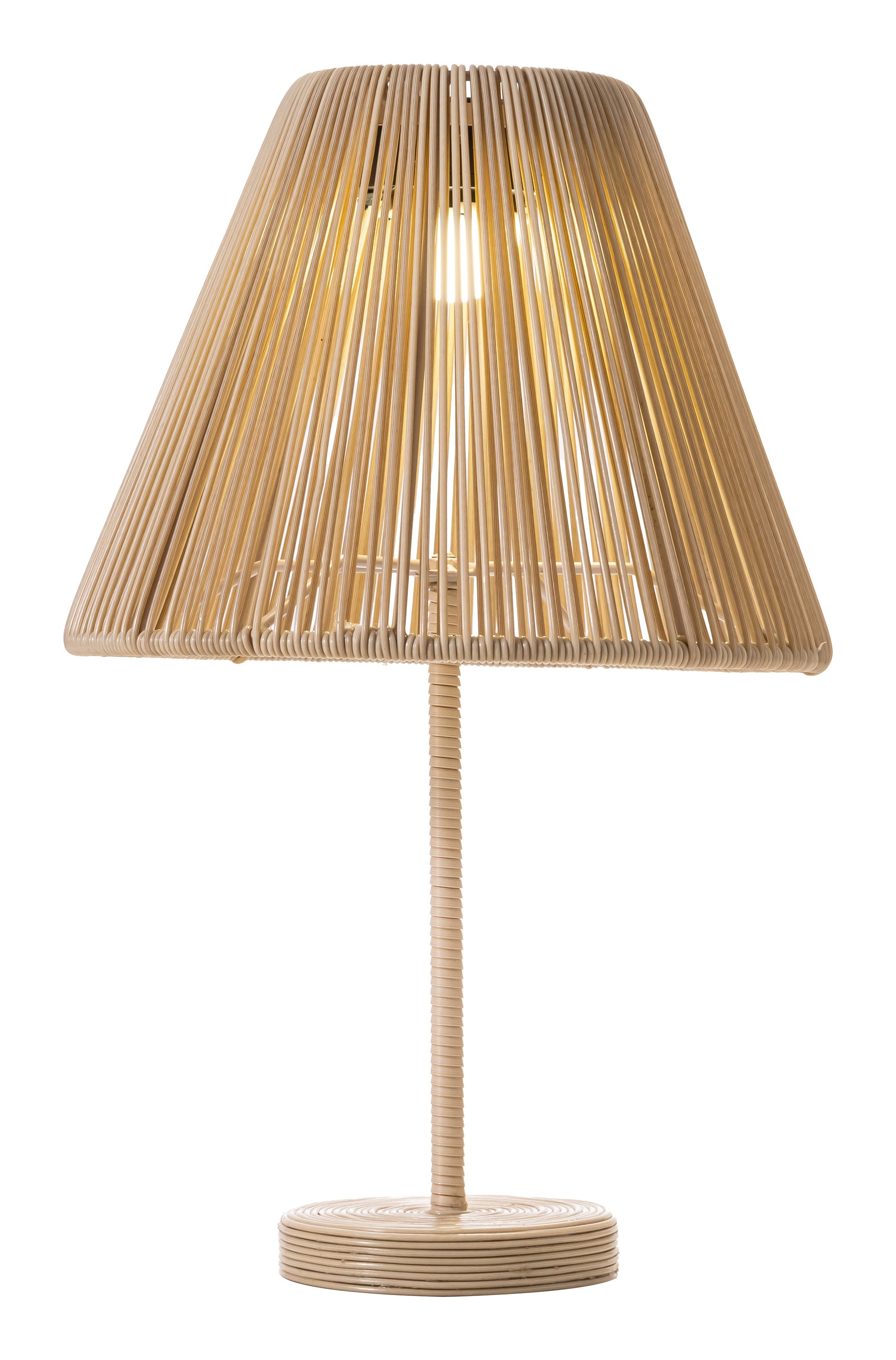 Lumika Beige Solar Table Lamp - Ornate Home