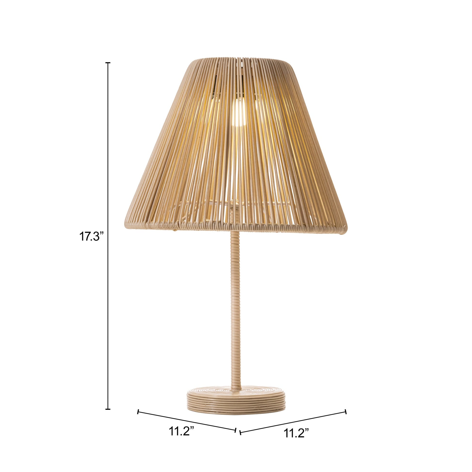 Lumika Beige Solar Table Lamp - Ornate Home
