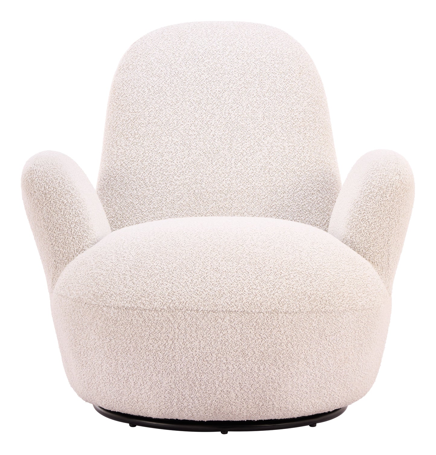 Lunet Ivory Swivel Chair - Ornate Home