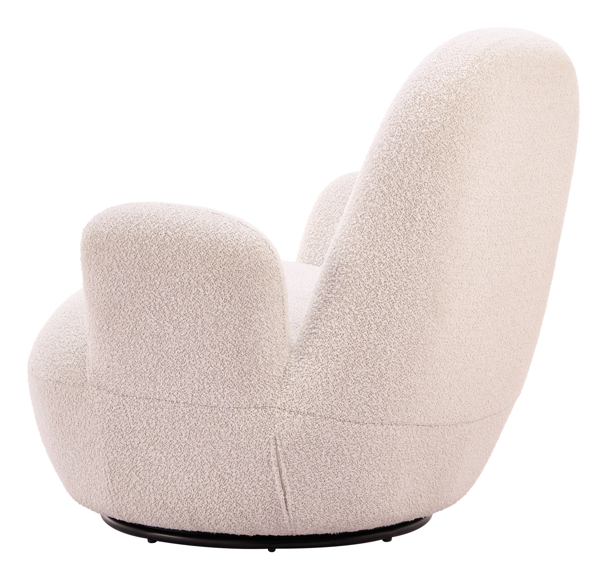 Lunet Ivory Swivel Chair - Ornate Home