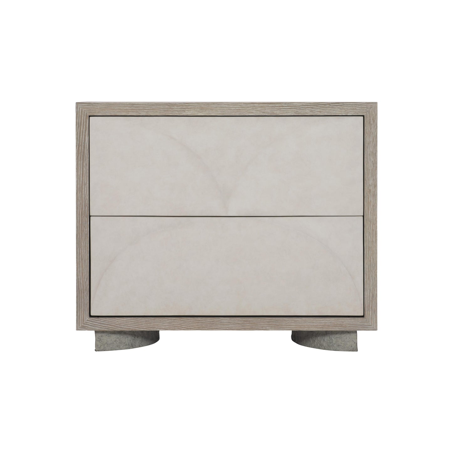 Lunula Sand Grey/Vellum/Flaxen Nightstand - Ornate Home