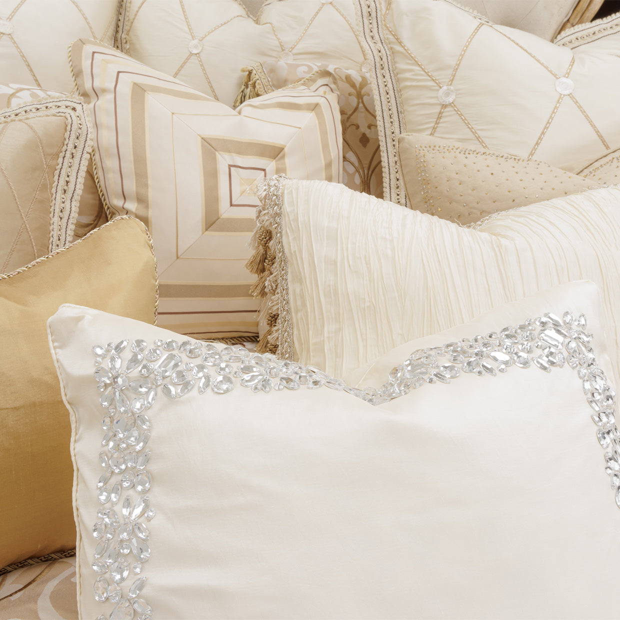 Luxembourg Crème Comforter Set - Ornate Home