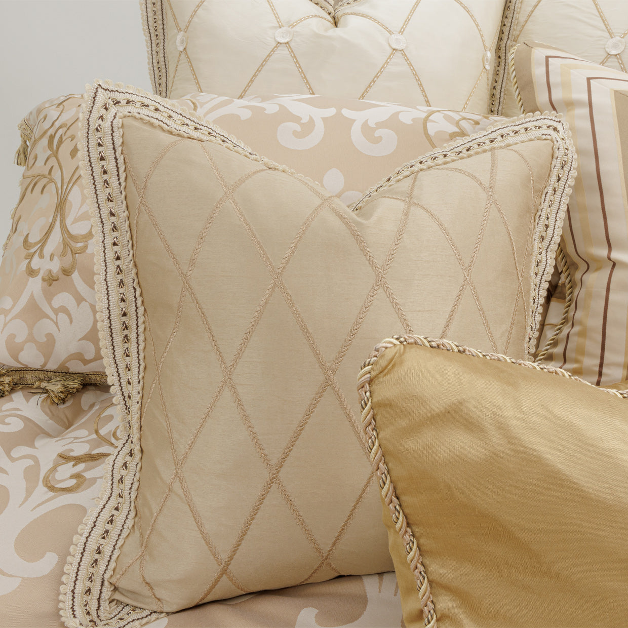 Luxembourg Crème Comforter Set - Ornate Home
