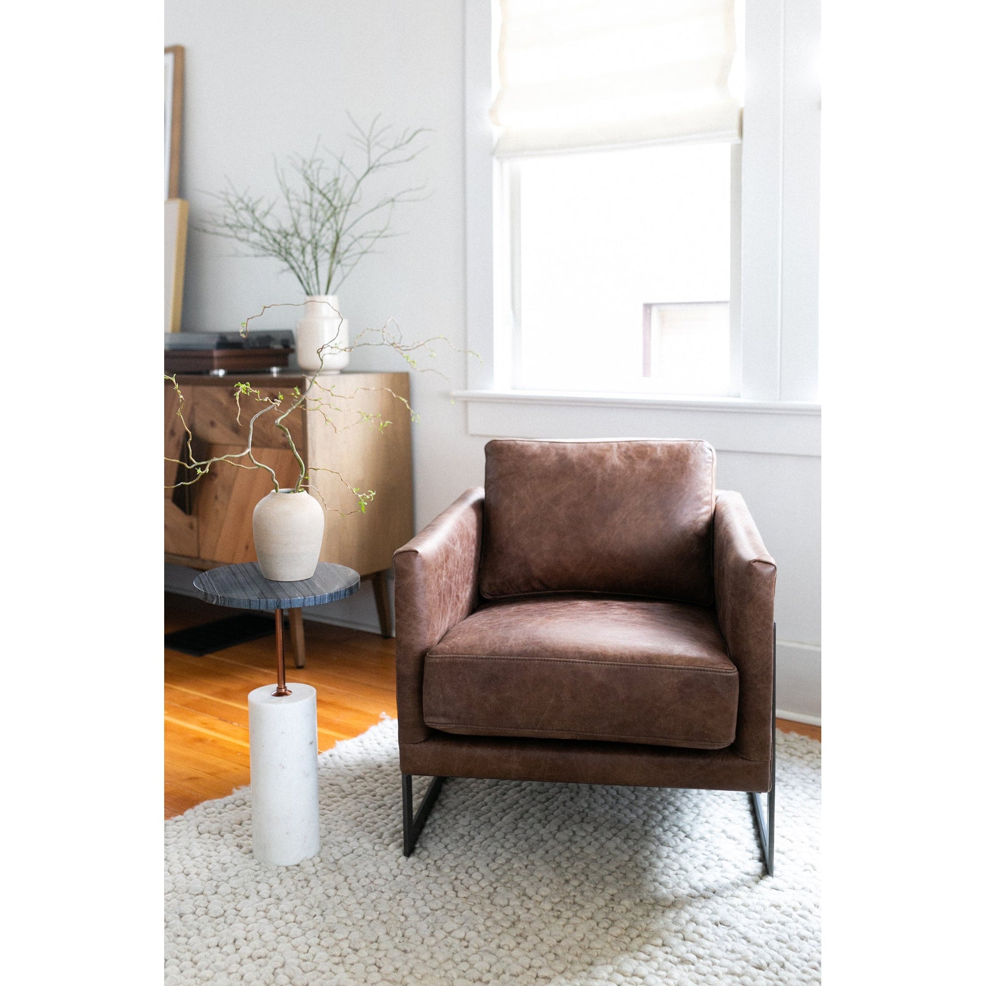 Luxley Brown Club Chair - Ornate Home