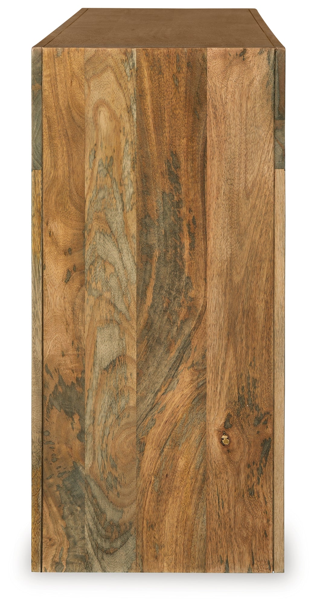 Luzmanacy Natural Brown Console Sofa Table- Viva Furn