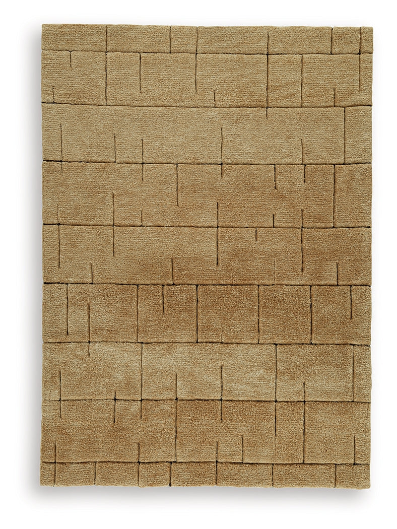 Luzmont Golden Brown Medium Rug- Viva Furn