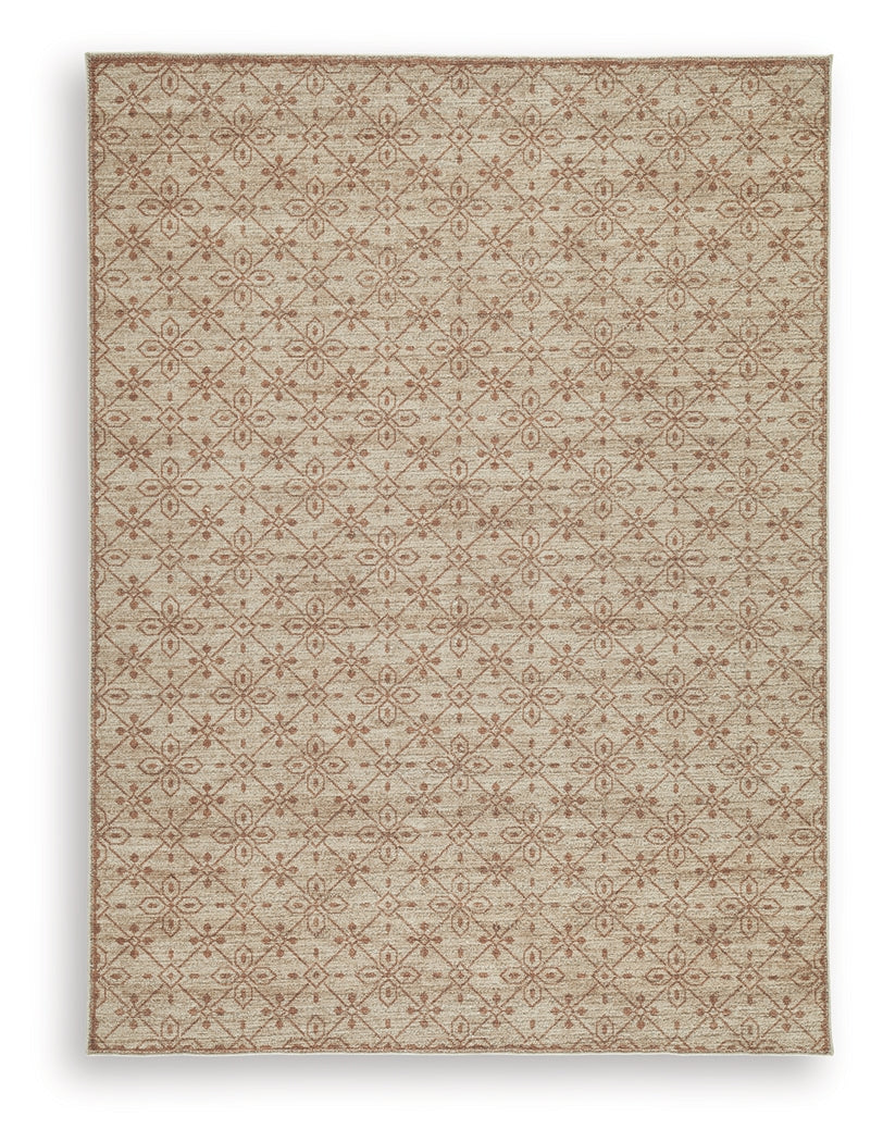Lyamford Beige/Gray/Brown Medium Rug- Viva Furn