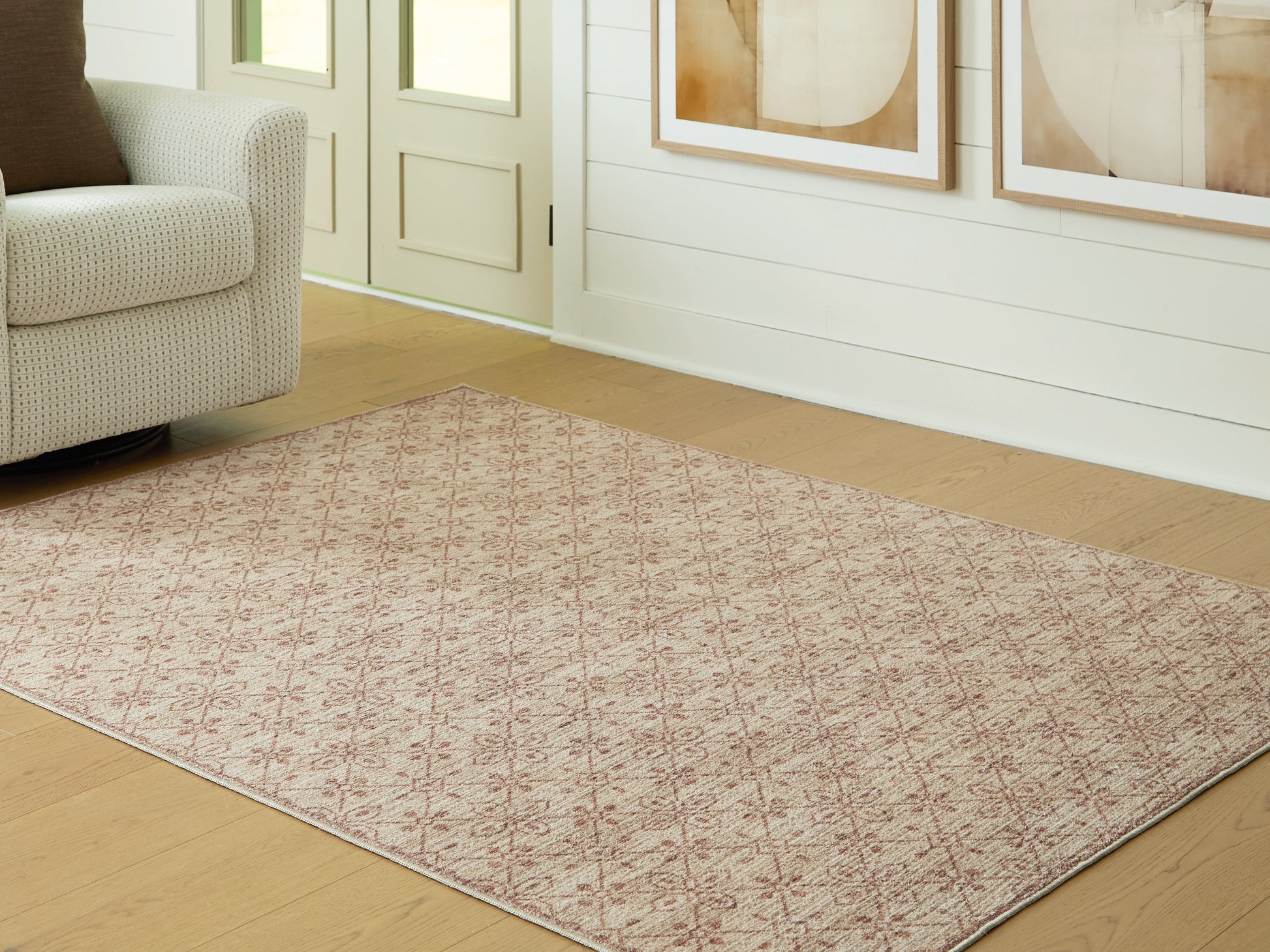 Lyamford Beige/Gray/Brown Medium Rug- Viva Furn