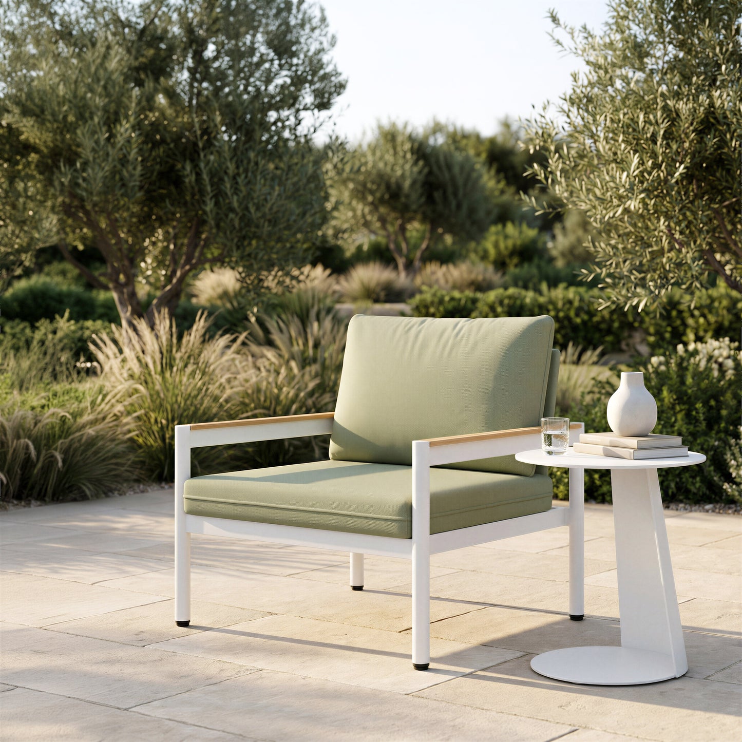 Lychee Green Outdoor Armchair - Ornate Home