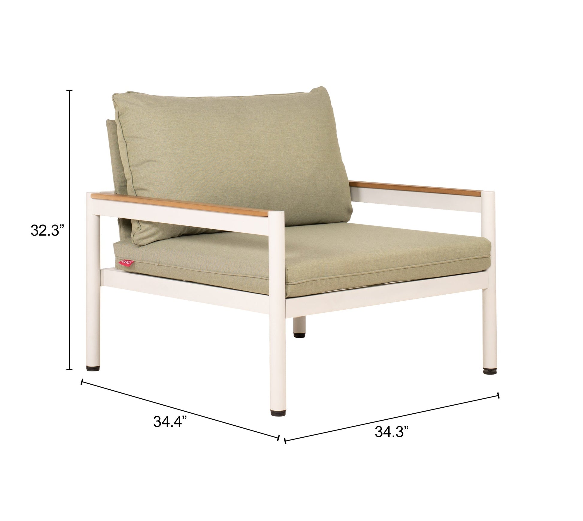 Lychee Green Outdoor Armchair - Ornate Home
