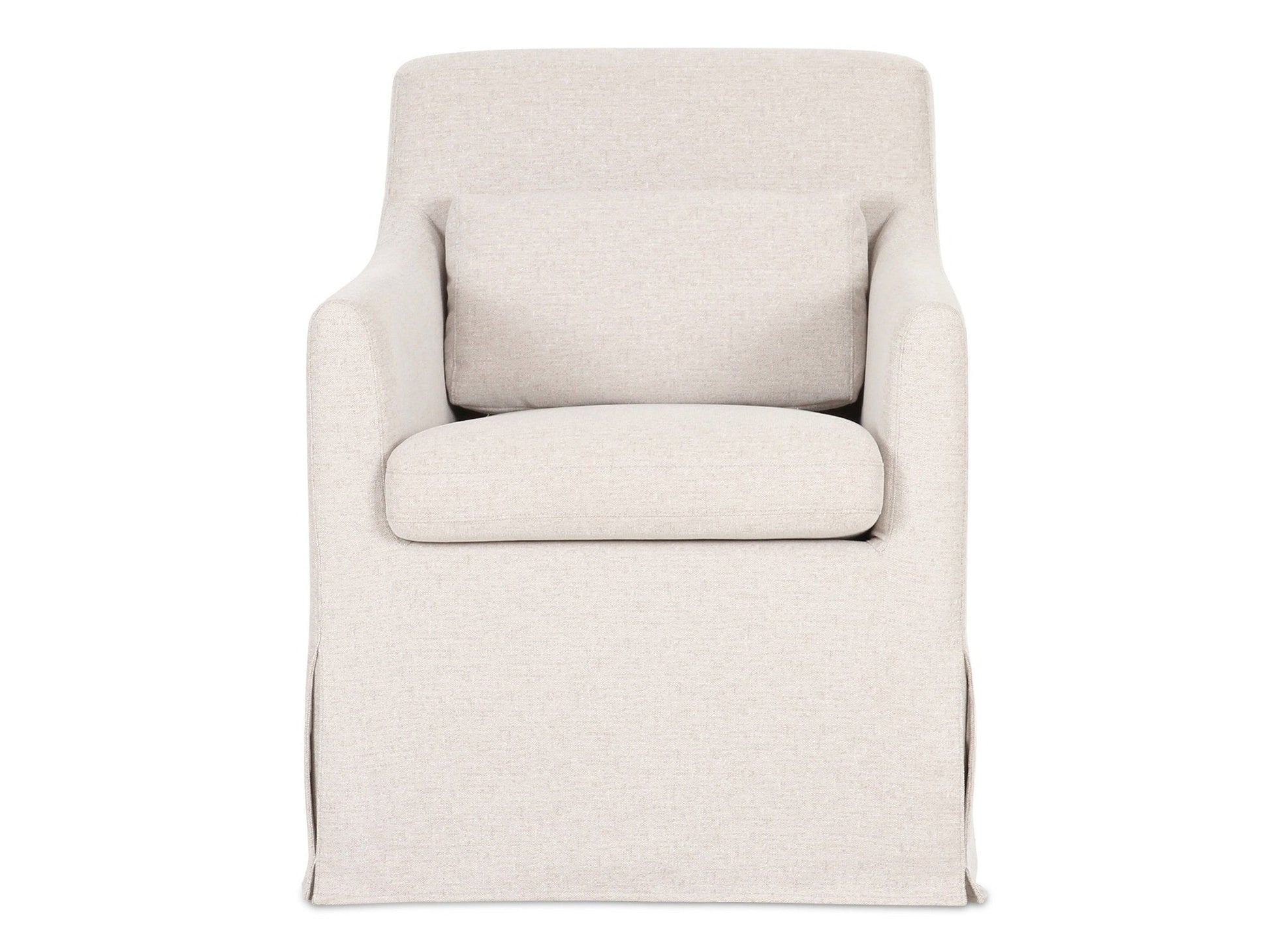 Lydia Beige Slipcover Dining Chair - Ornate Home
