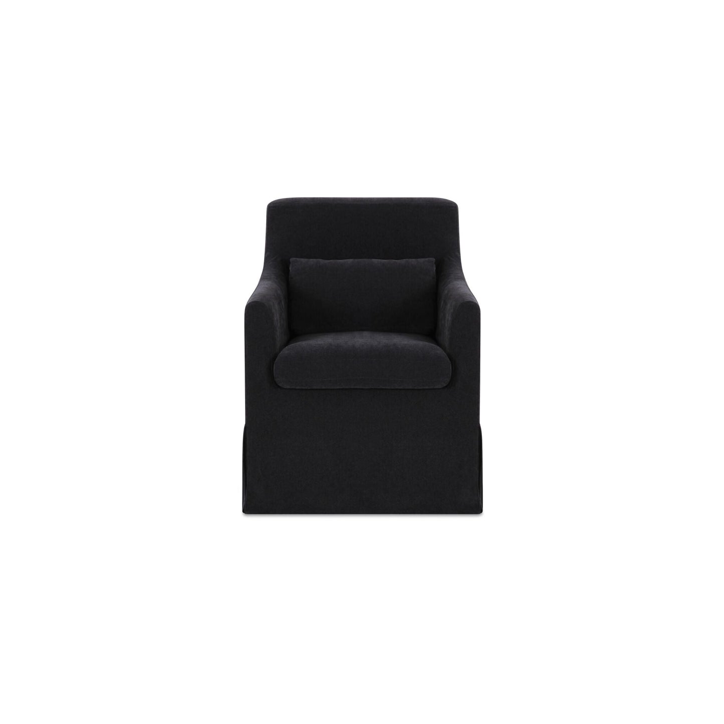 Lydia Black Slipcover Dining Chair - Ornate Home