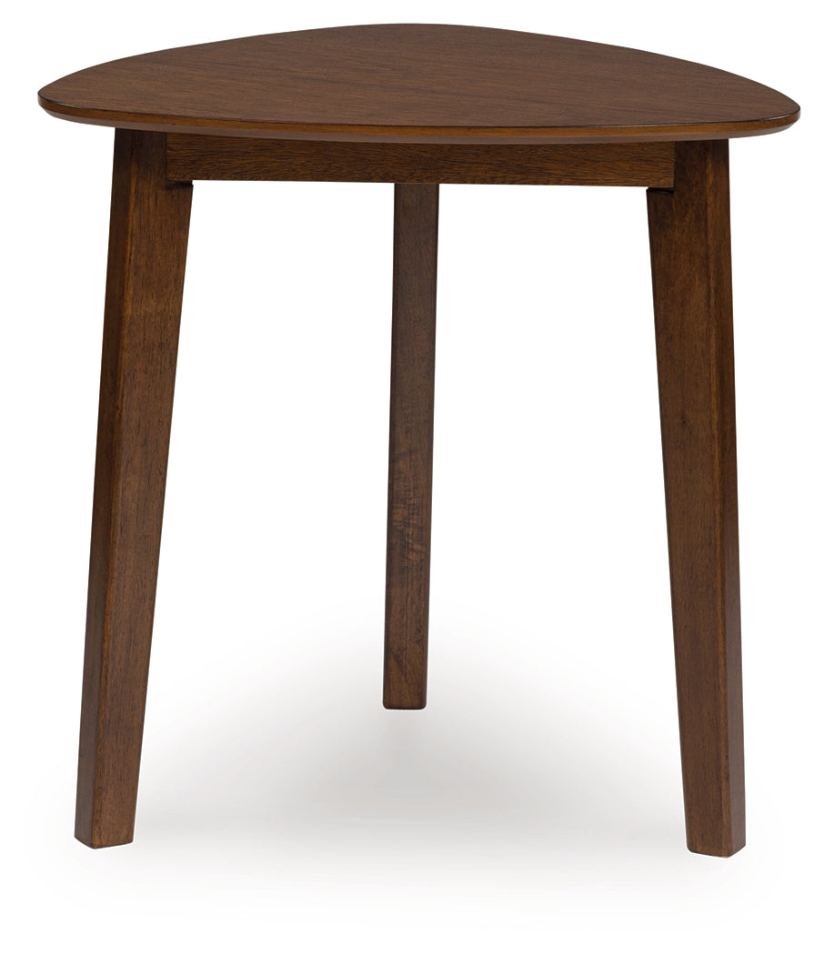 Lyncott Brown Occasional Table Set (Set of 3)- Viva Furn