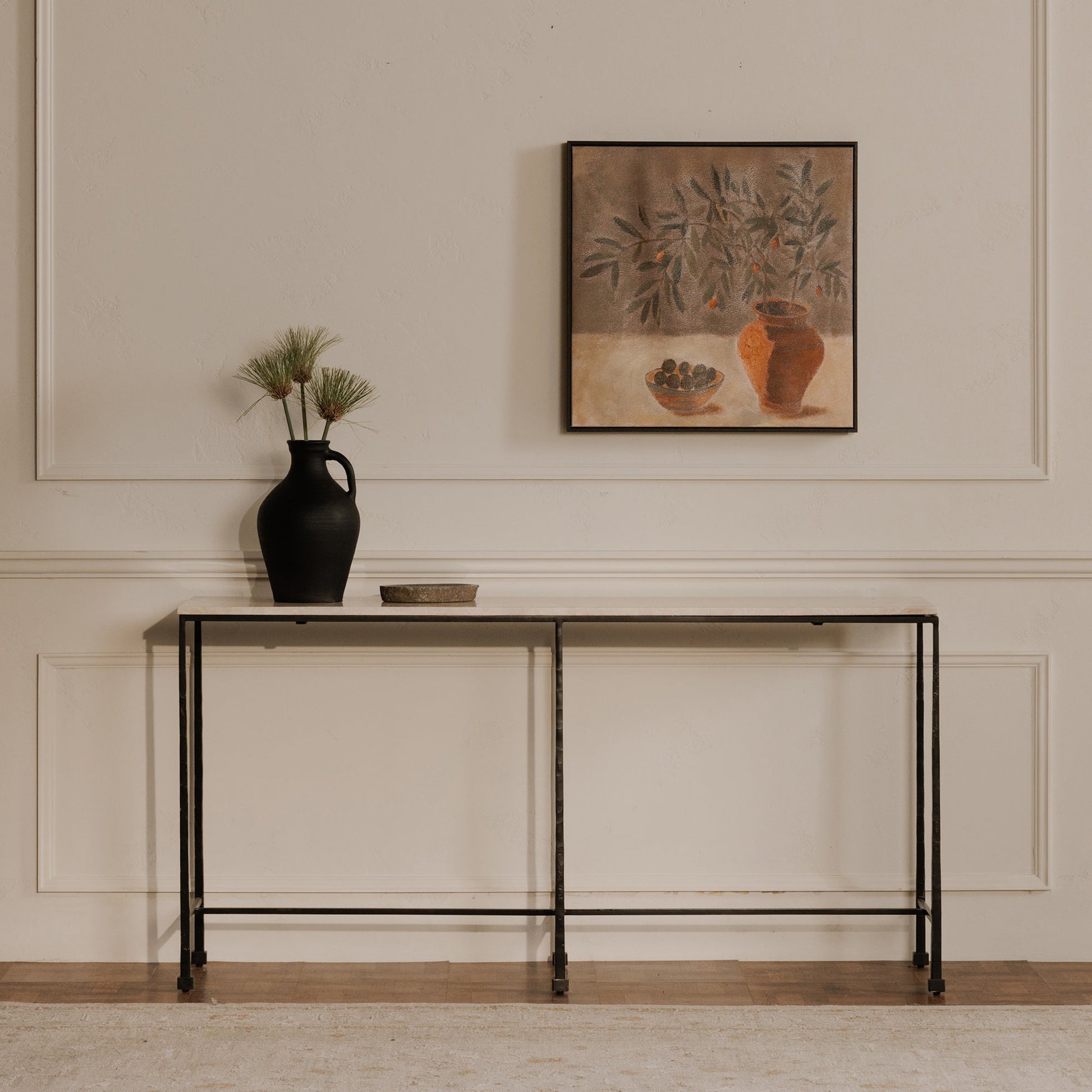 Lyra Black Terracotta Vase - Ornate Home