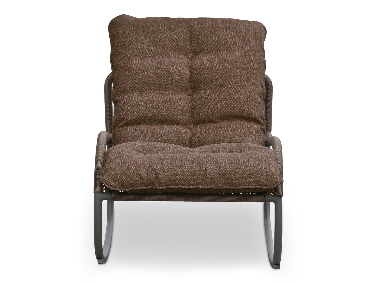 Lyra Brown Outdoor Rocking Chair - Ornate Home