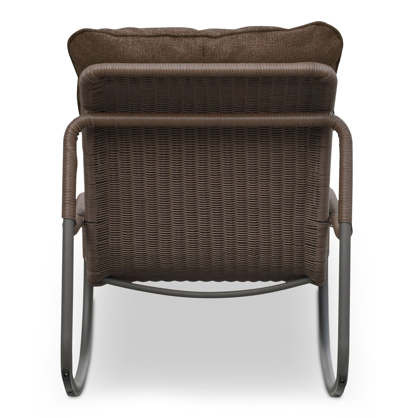 Lyra Brown Outdoor Rocking Chair - Ornate Home