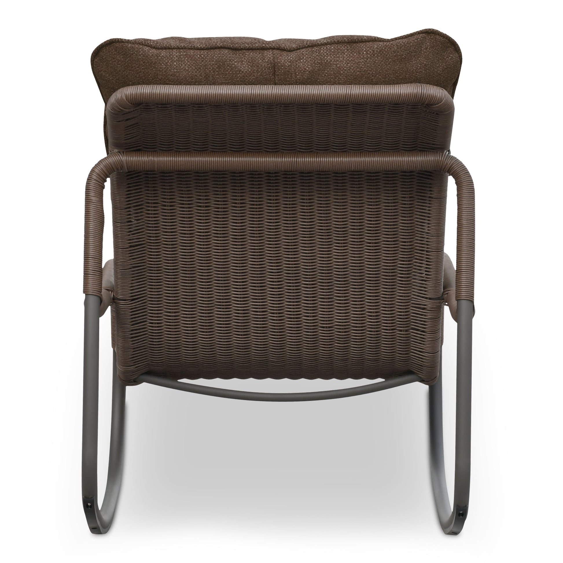 Lyra Brown Outdoor Rocking Chair - Ornate Home