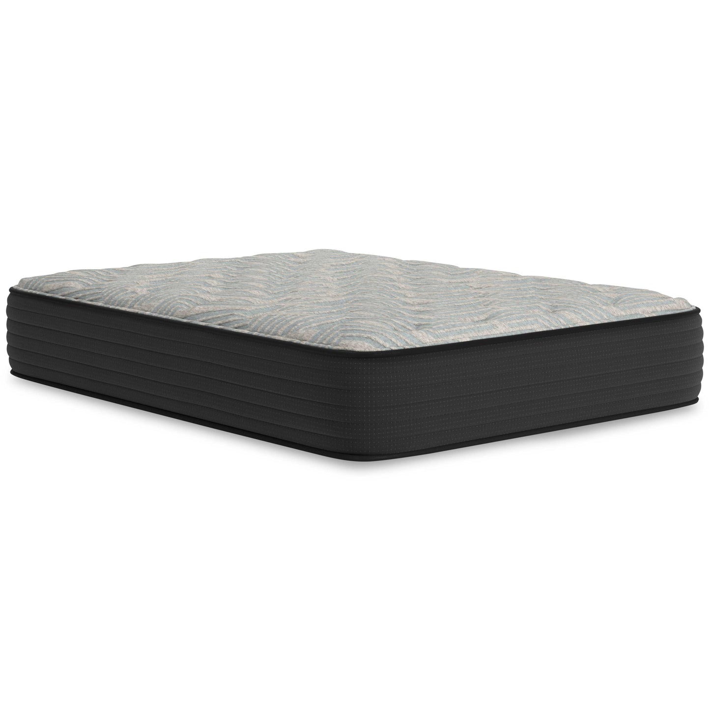 Palisades Gray/Blue 14 Inch Memory Foam Mattress  / Plush