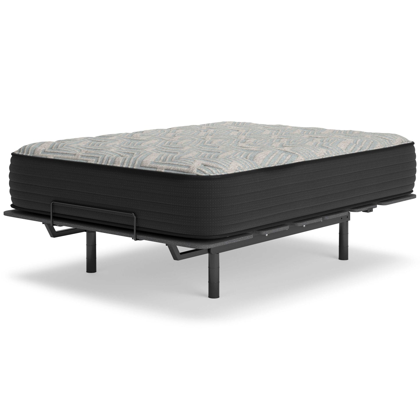 Palisades Gray/Blue 14 Inch Memory Foam Mattress  / Firm