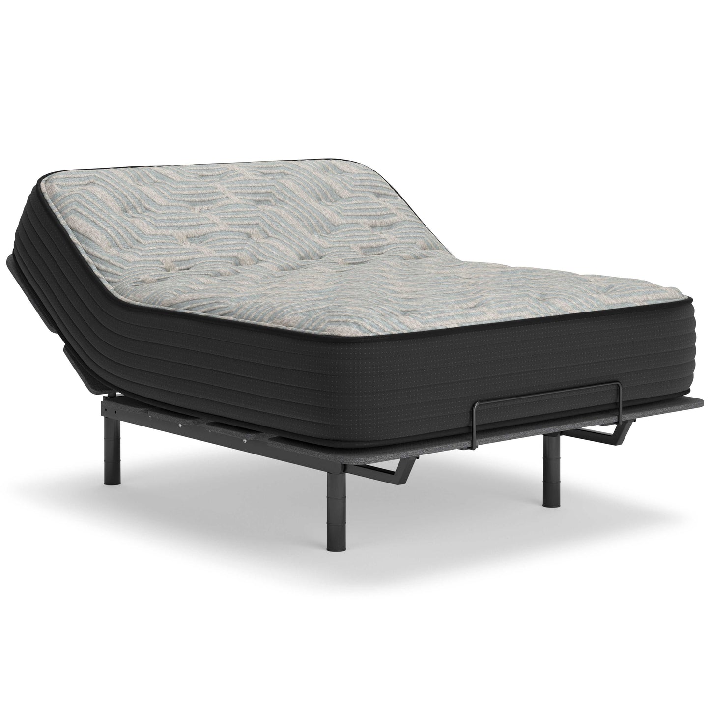 Palisades Gray/Blue 14 Inch Memory Foam Mattress  / Firm