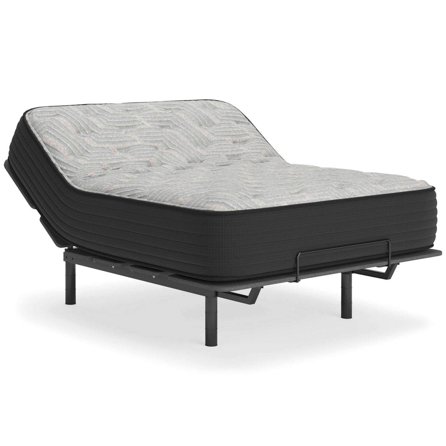 Palisades Gray/Blue 14 Inch Memory Foam Mattress  / Plush