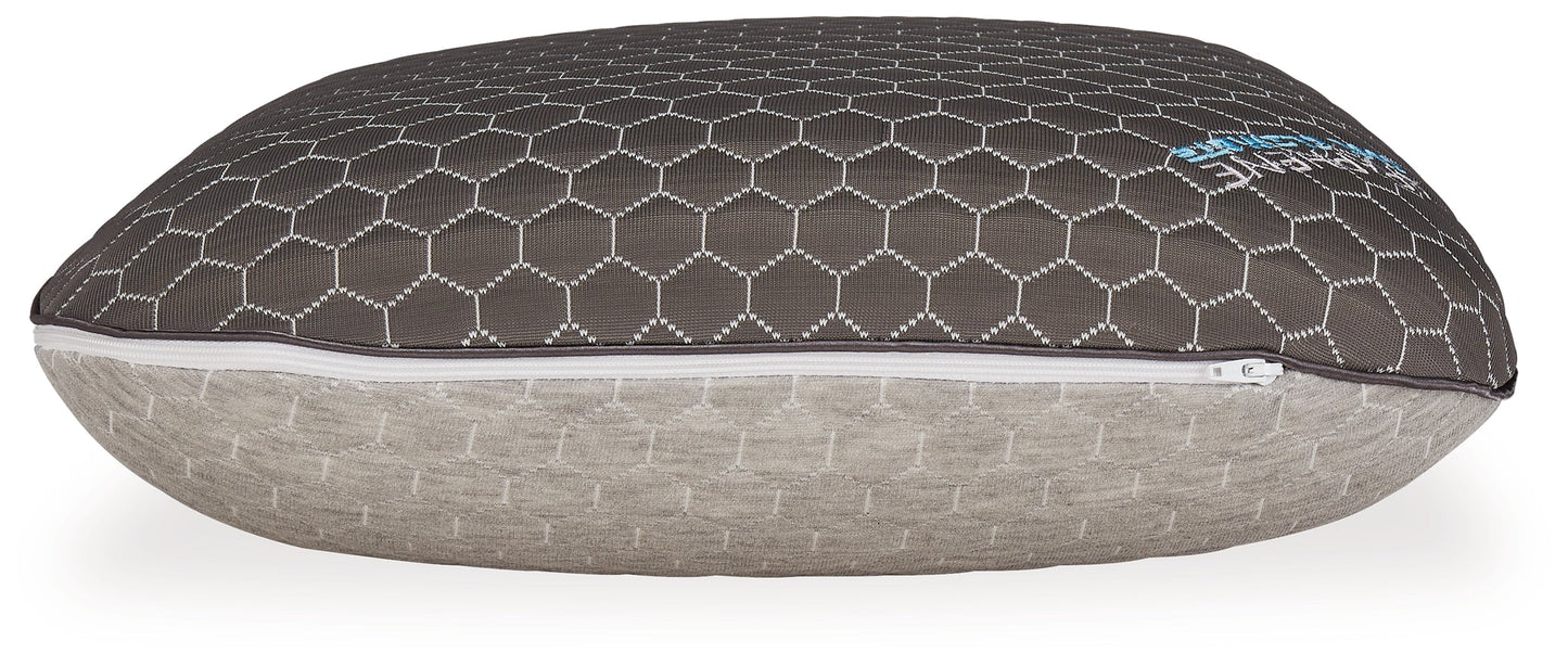 Zephyr 2.0 Dark Gray Graphene Curve Pillow (6/Case)