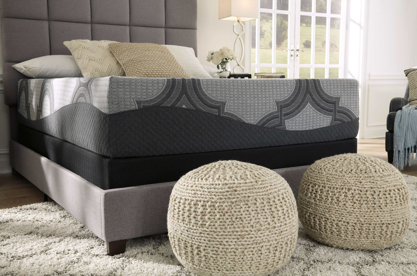 1100 Series Gray California King Firm Mattress