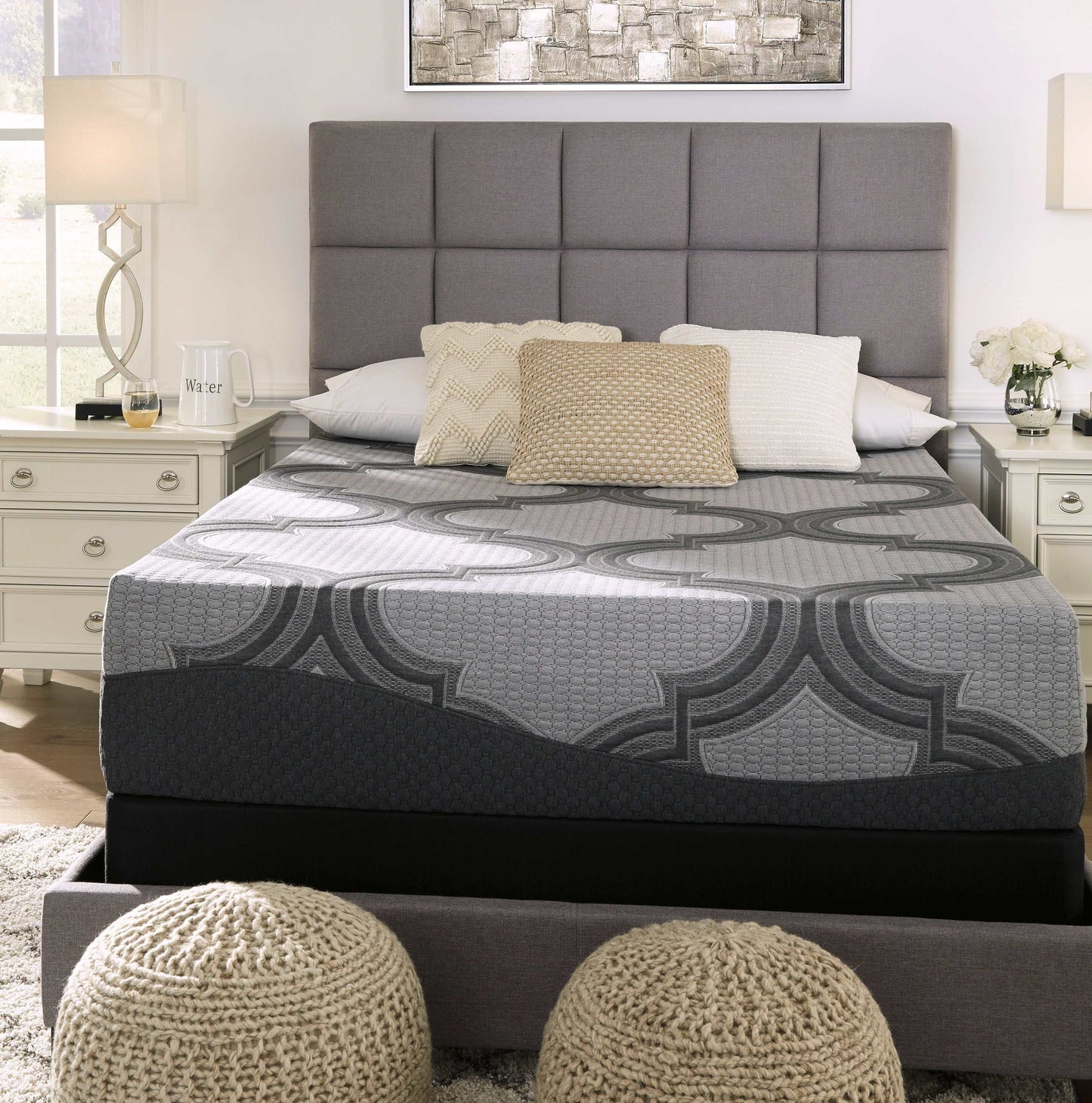 1100 Series Gray Queen Firm Mattress