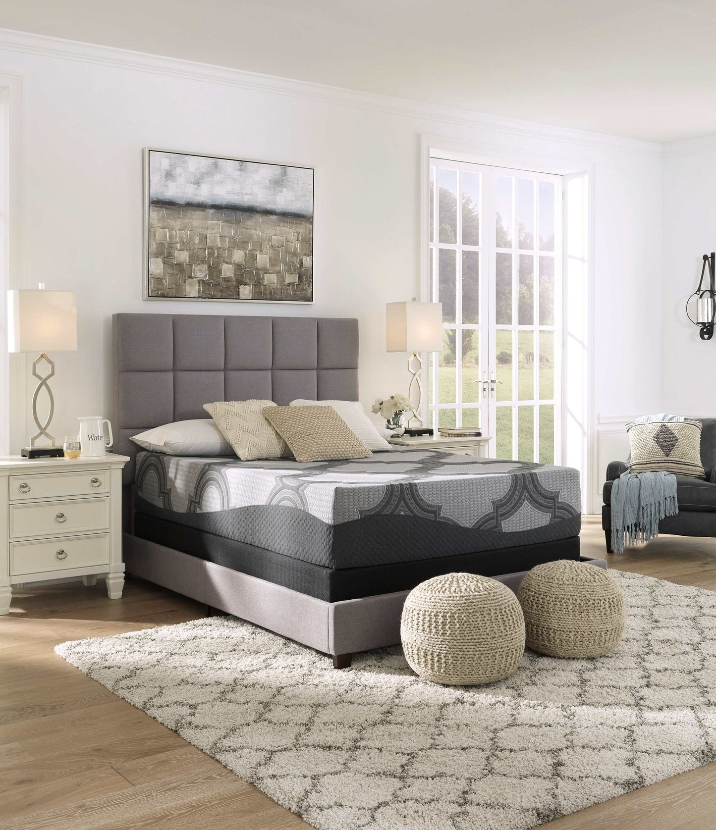 1100 Series Gray California King Firm Mattress