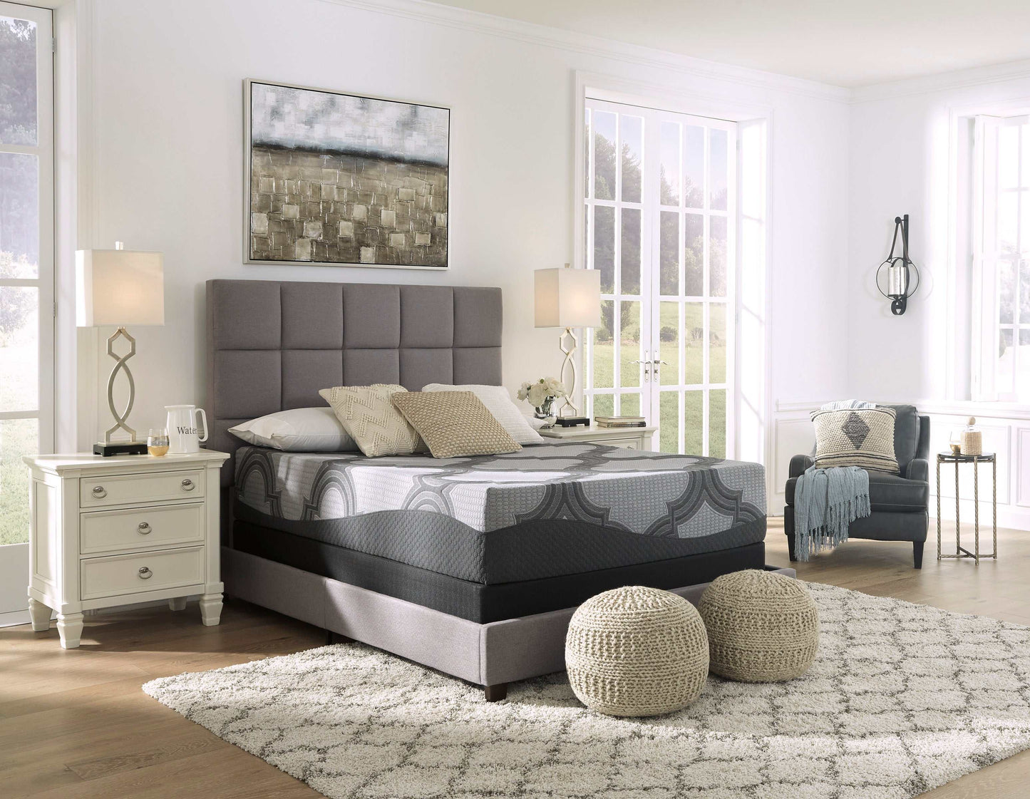 1100 Series Gray Queen Firm Mattress